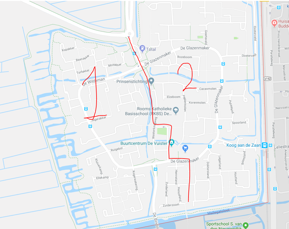 plattegrond van Westerkoog